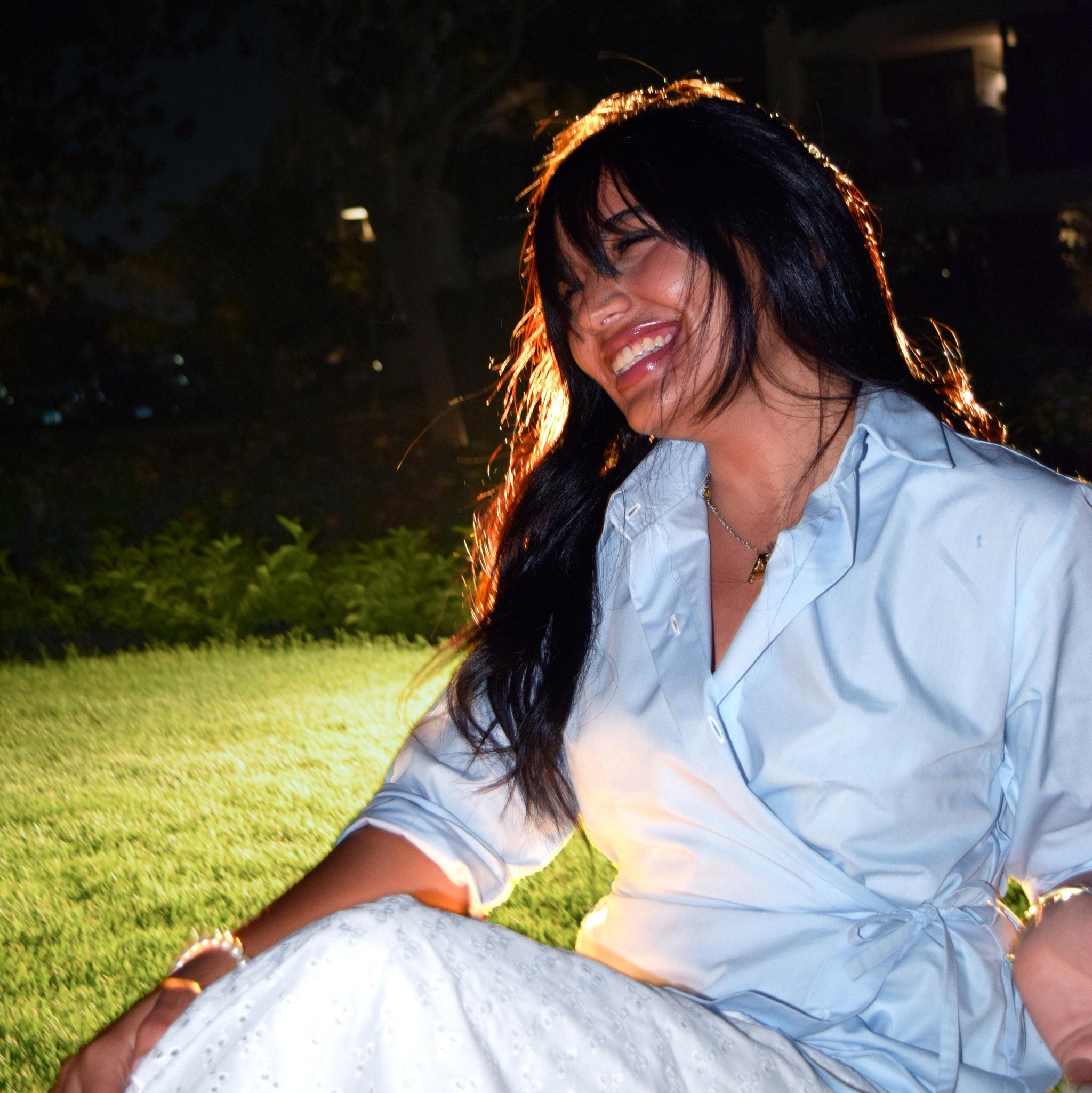 Plain Light Blue 3-in-1 chemise