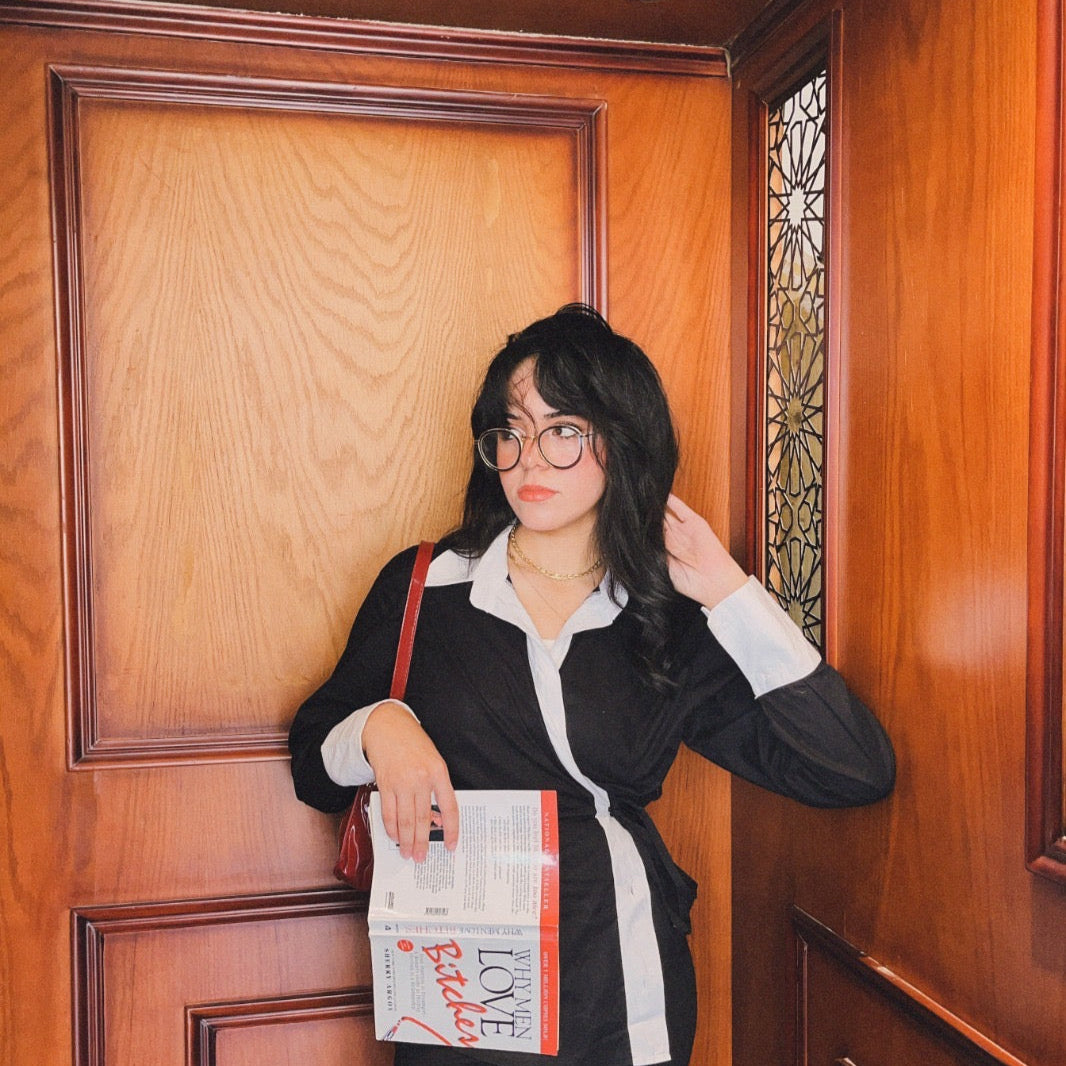 Black with white edges 3-in-1 chemise