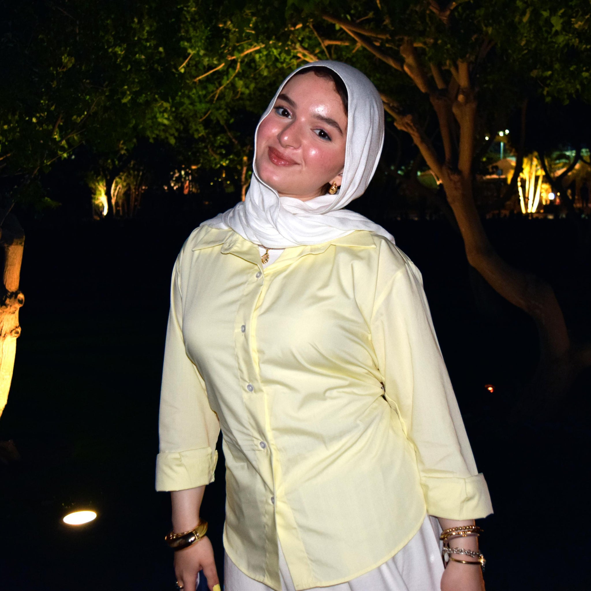 Plain Butter Yellow 3-in-1 chemise