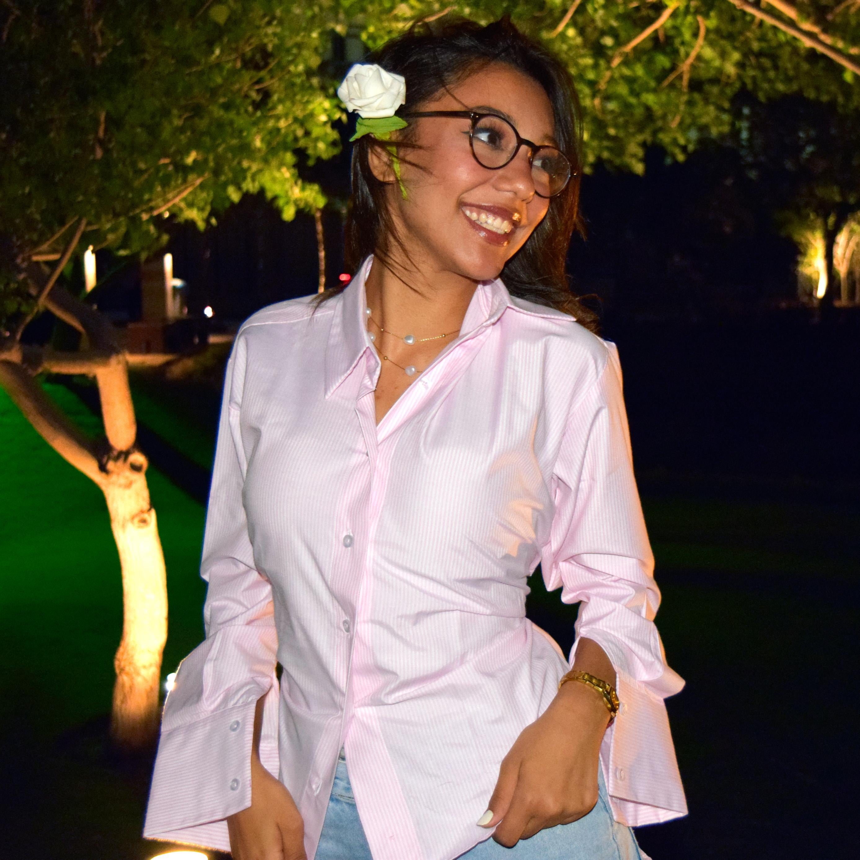 Pink Striped 3-in-1 chemise