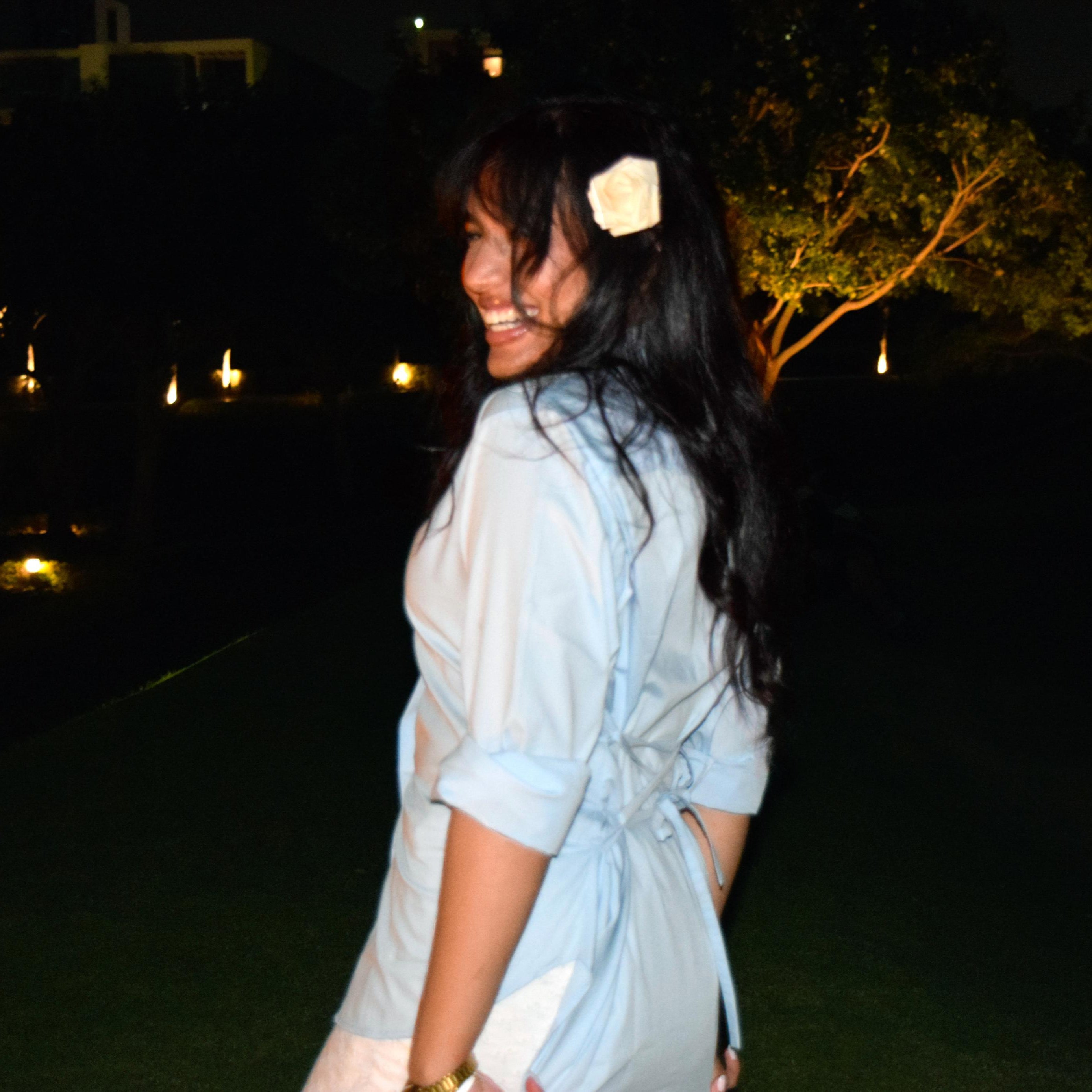 Plain Light Blue 3-in-1 chemise