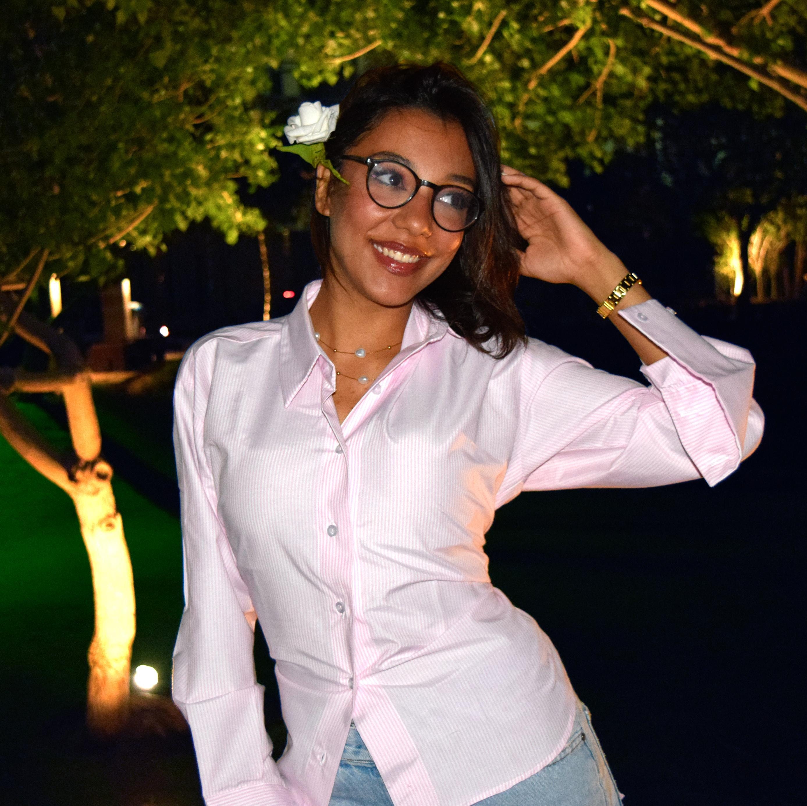 Pink Striped 3-in-1 chemise