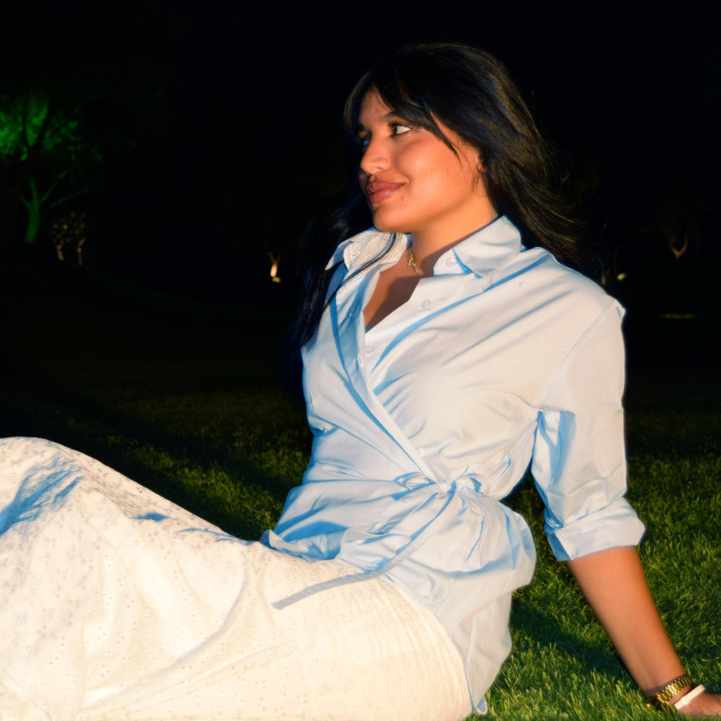 Plain Light Blue 3-in-1 chemise